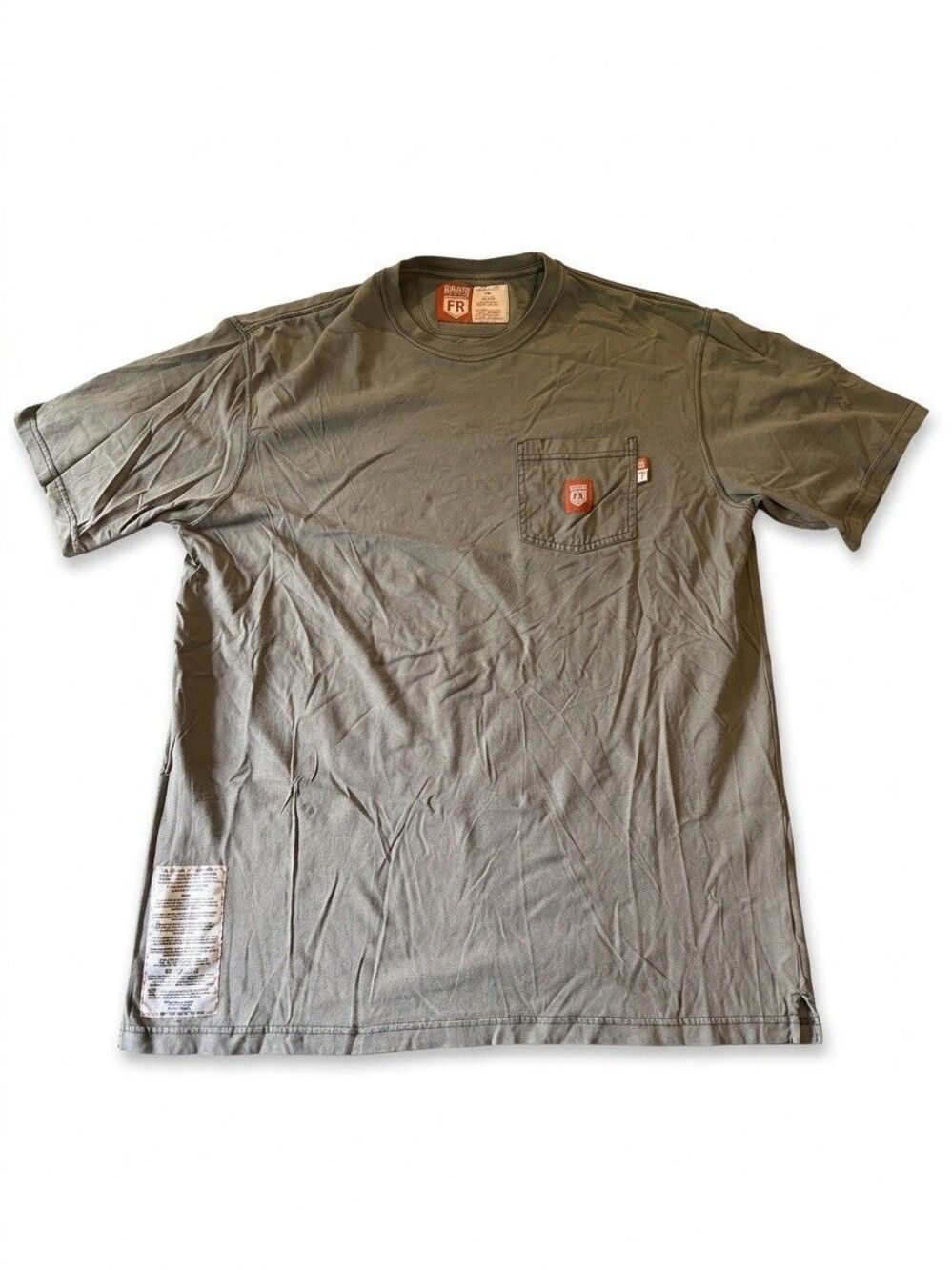 Duluth Trading Co FR Flame Resistant Pocket T Shirt Mens XL Gray HRC 2